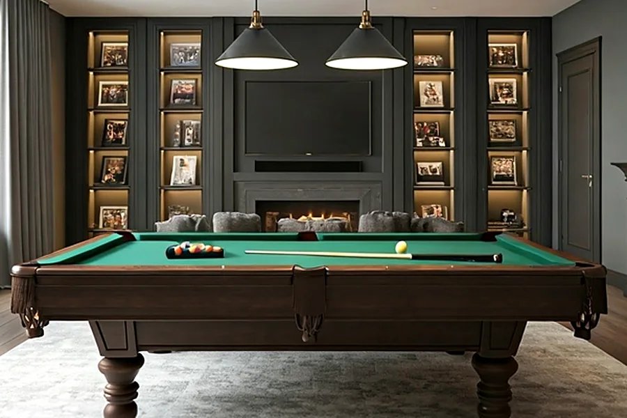 The billiards room